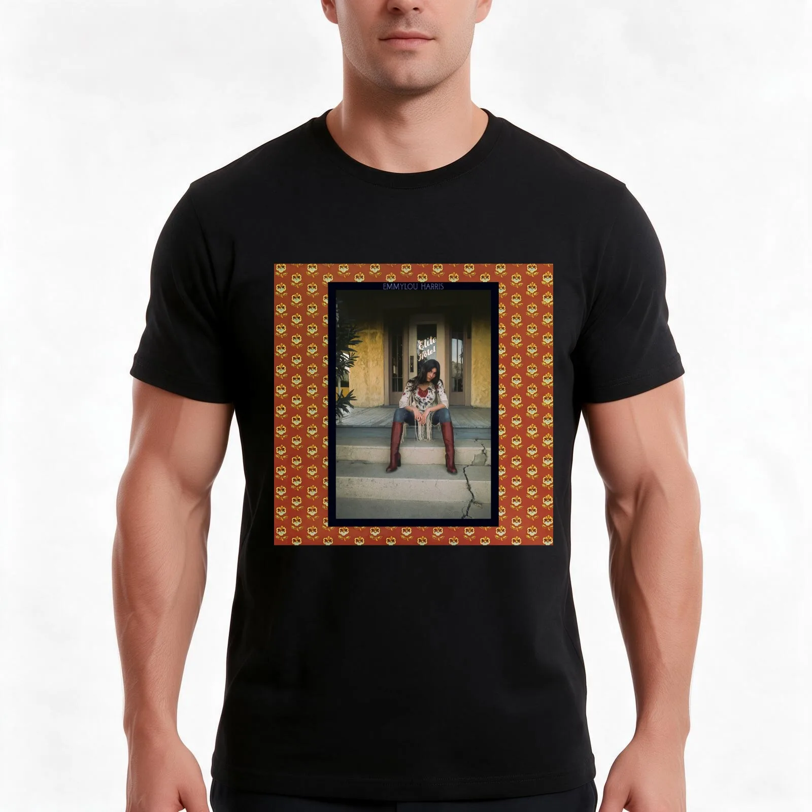 Elite hotel T-Shirt, Summer Casual Cotton Tee, Oversized Streetwear Tops, Vintage Graphic Print, Loose Fit Short Sleeve