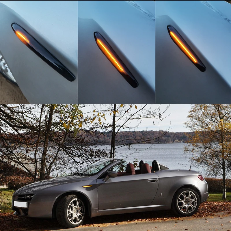 Led Dynamic Turn Signal Light Side Marker Blinker Indicator Lamp Repeater For Alfa Romeo 159 Sportwagon Brera Spider 939 2006-12