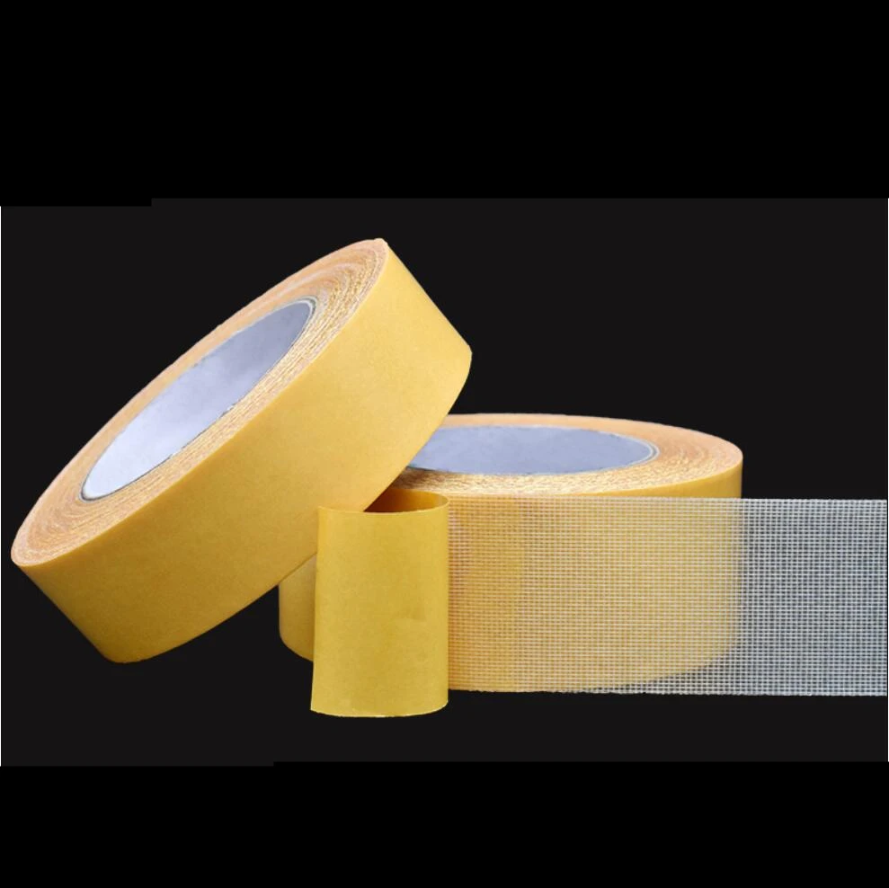 20M Adhesive Tape Strong Sticky Floor Leather Fixing Carpet Tape Mesh Grid Cloth Double Sided Tape