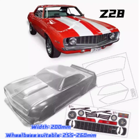 1/10 PC RC Shell Body 1969 Z28 200mm Width Classic Pony Car Transparent Shell Body For 3RAICNG Mst Yokomo Hpi Hsp