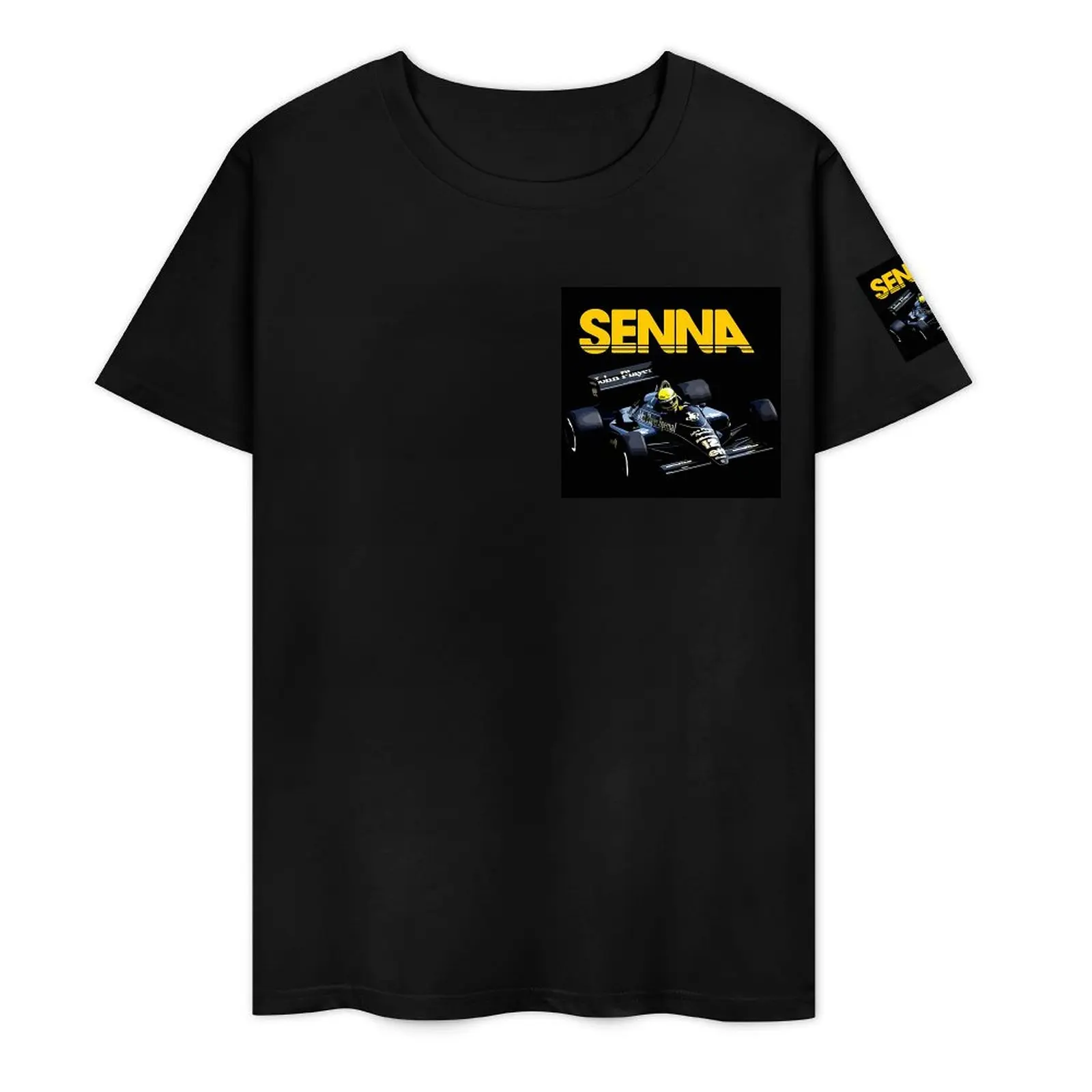 Ayrton Senna F1 Race Raer 2 Tees Cute Chest and Cuff T-shirt Crewneck  Sports  Cool Aactivity Competition Eur Size