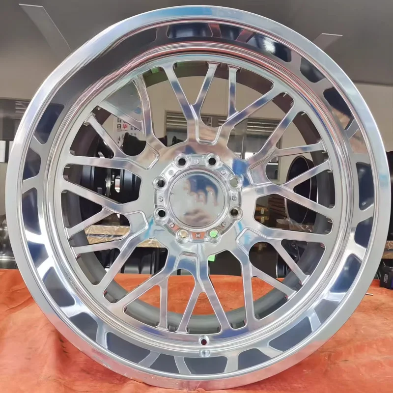 26*12 26*14 26*16inch China Bolun Floating Center Cap Custom Logo and Engraved Logo Lip Forged Alloy Wheels