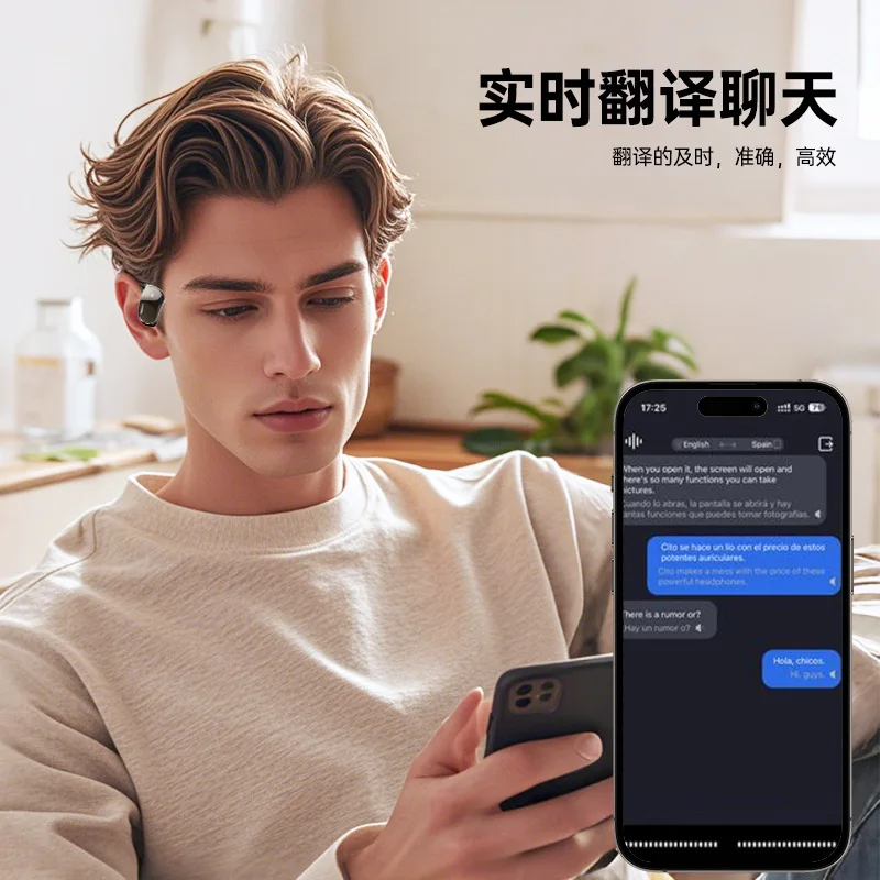 

AI intelligent open LED display translation Bluetooth headset supports multiple languages