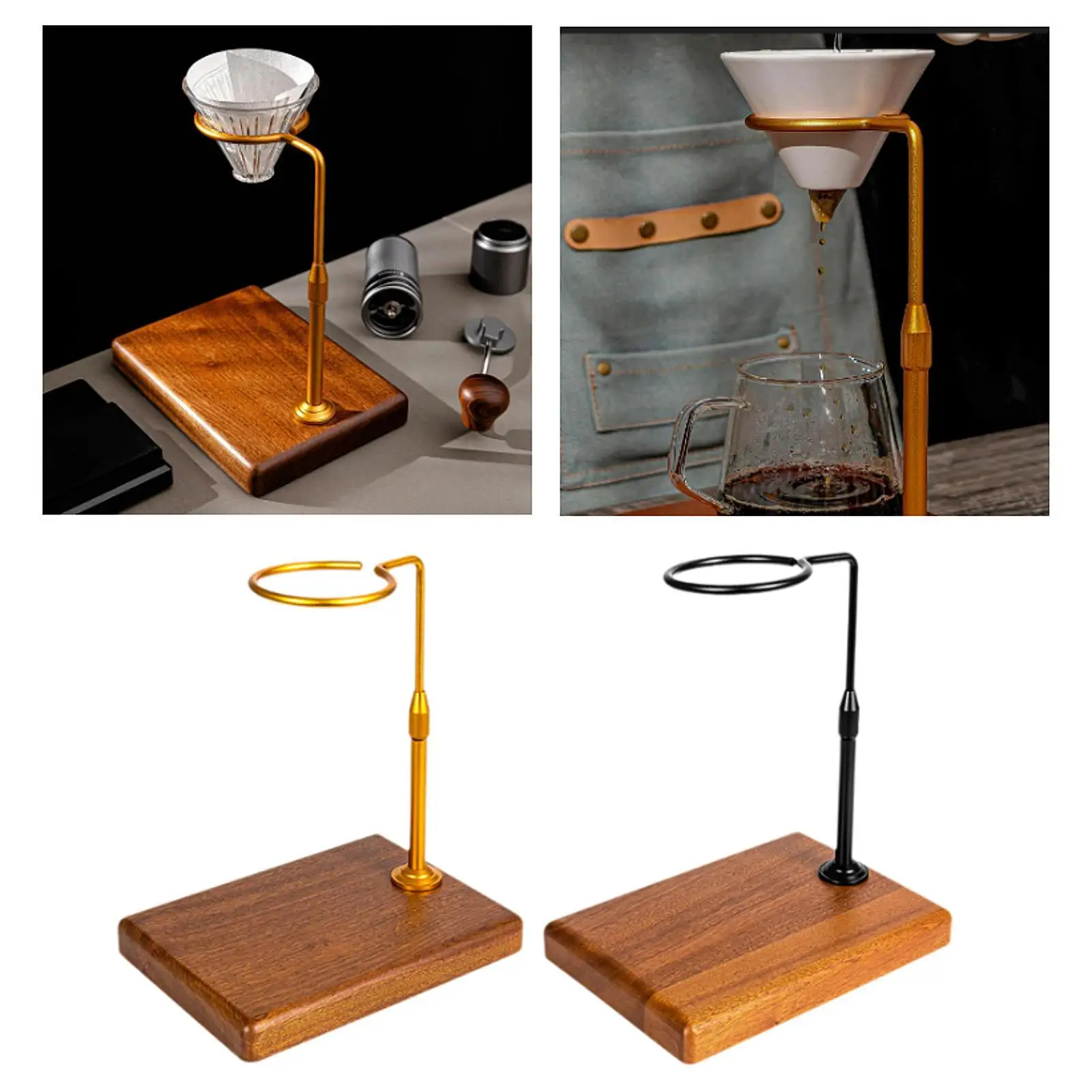 Coffee Drip Stand, Coffee Drip Holder, Height Adjustable, Multifunctional Coffee Filter Cup Stand, Coffee Machine Part