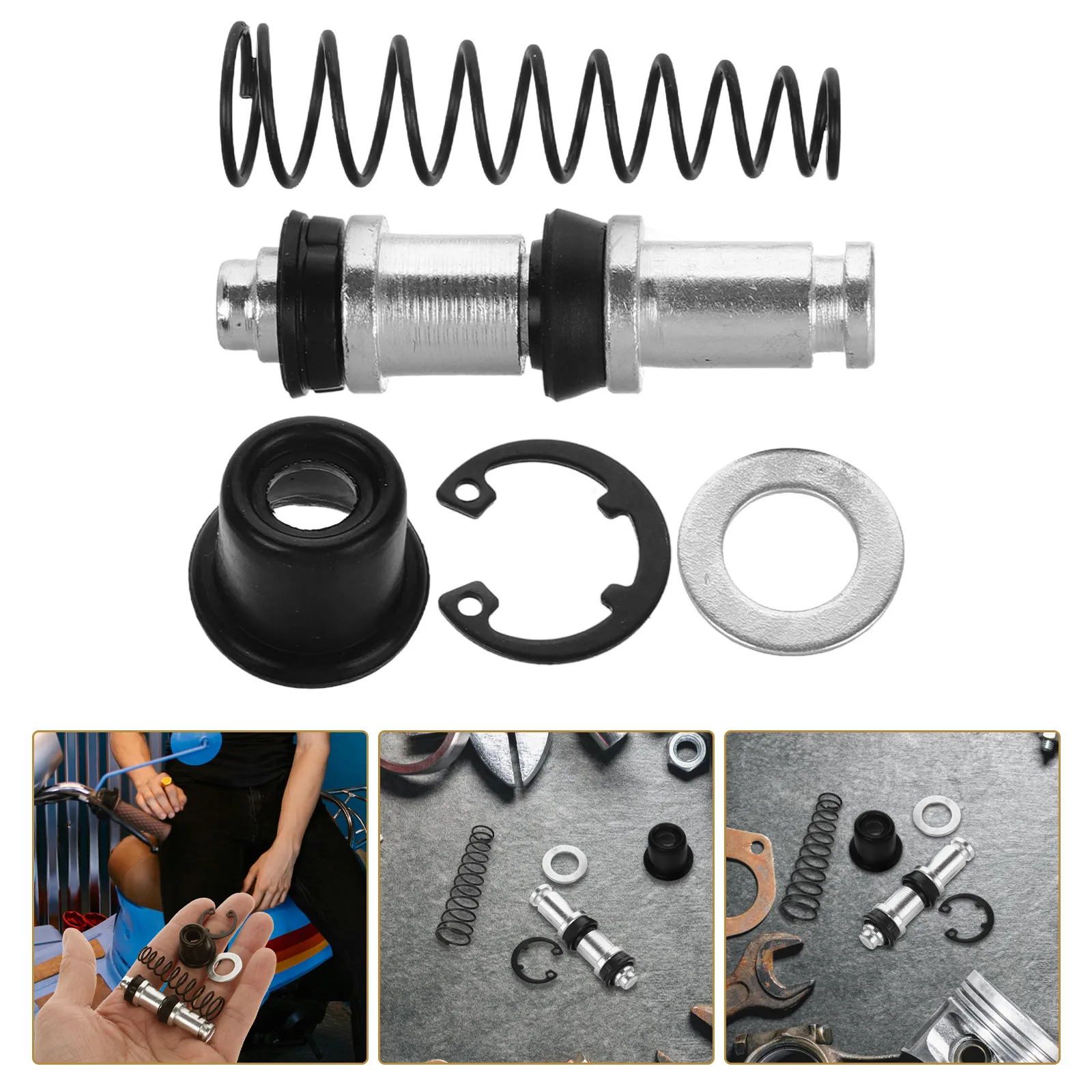 

1Set Motorcycle Disc Brake Repair Kit Complete Piston Pump Replacement Set High Quality Rebuild Hardware for Brake System