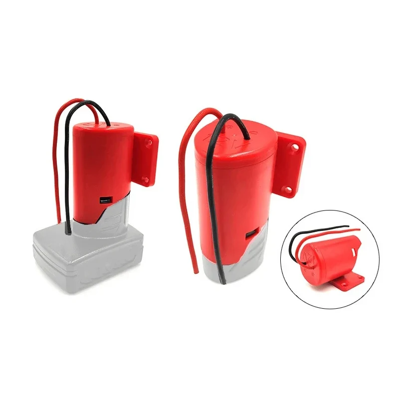 

For Milwaukee 10.8-12V Battery Adapter Power Connector Adapter Dock Holder with 12 Awg Wires Connectors Power Red In Stock
