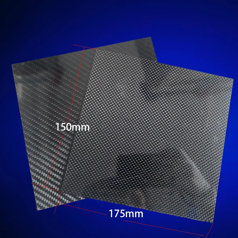 3K Carbon Fiber Sheet 0.5mm-5.0mm Custom Size & Thickness, Twill/Plain Matte/Glossy for Drone RC Boat Car DIY Model, Lig