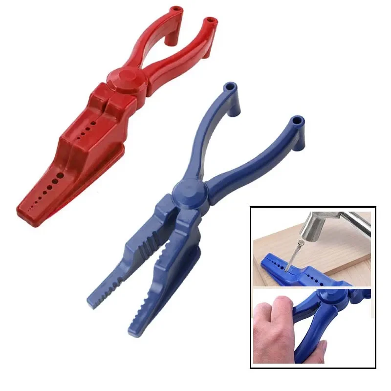 Clamping Pliers Nail Auxiliary Device Cement Steel Nail Safety Hand Guard Nail Pliers Hammer Proof Device Fixing Tool