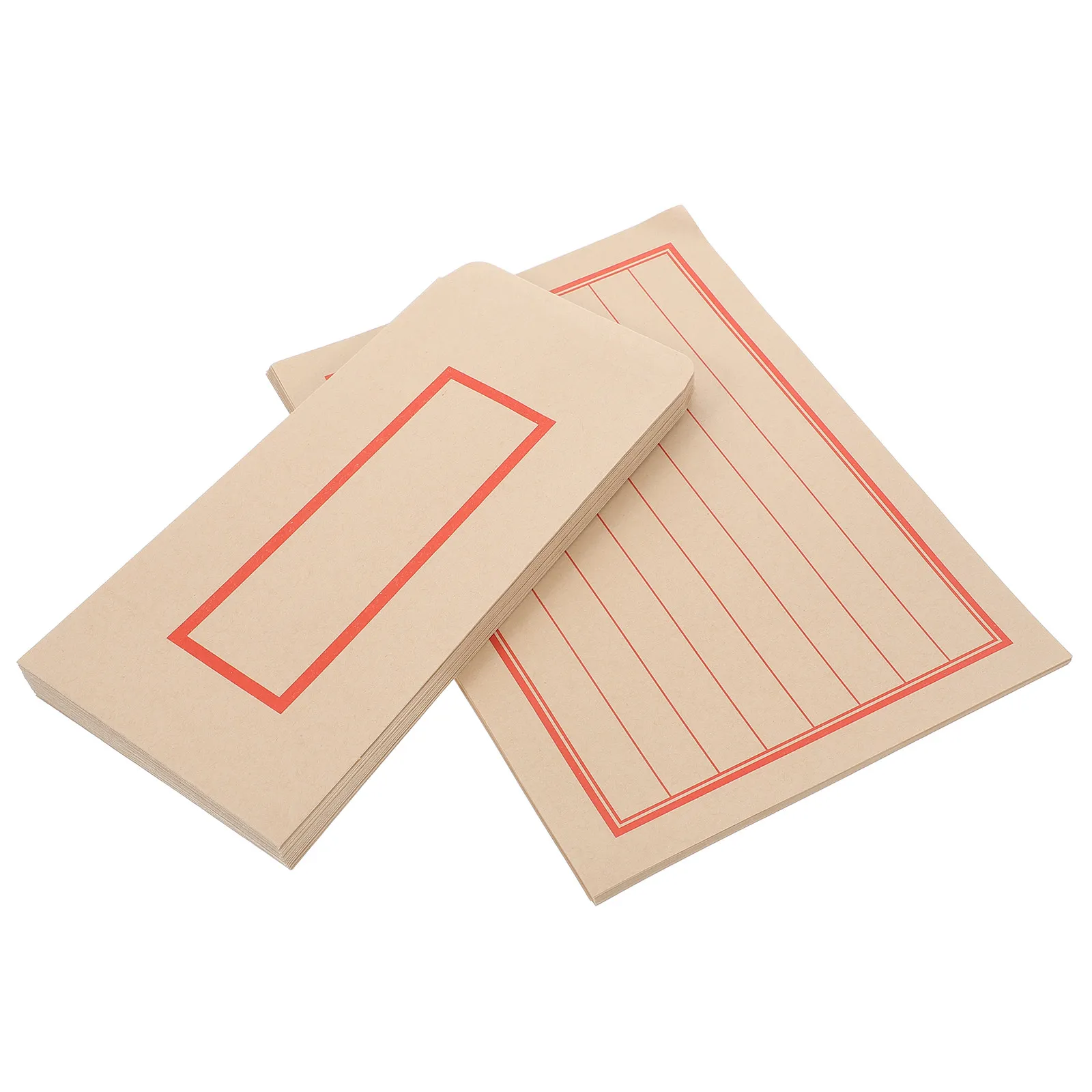 

44Pcs Chinese Classical Envelope and Letter Paper Set Vintage Kraft Stationery for Wedding Invitations Film Props Calligraphy