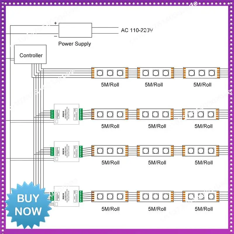 Hot Ltem RGB/RGBW 5050 LED Strip Versterker Controller Werken Met 4Pin/5Pin DC12V/DC24V 5050SMD LED Strip
