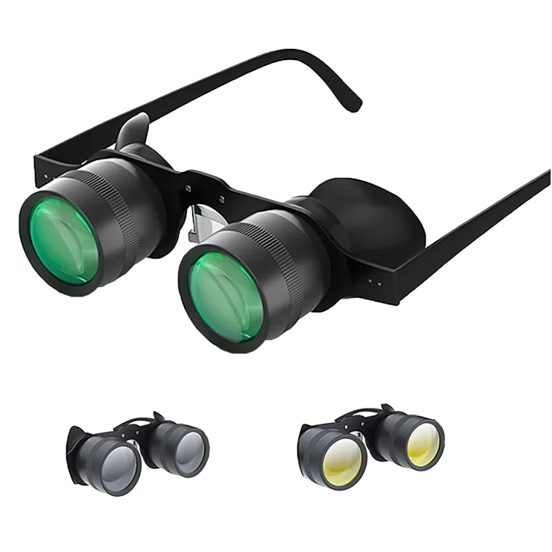 Professional Fishing Binoculars for Bird Watching,Theater, Portable Telescope Zoom Magnifier with 2 Polarized Lenses