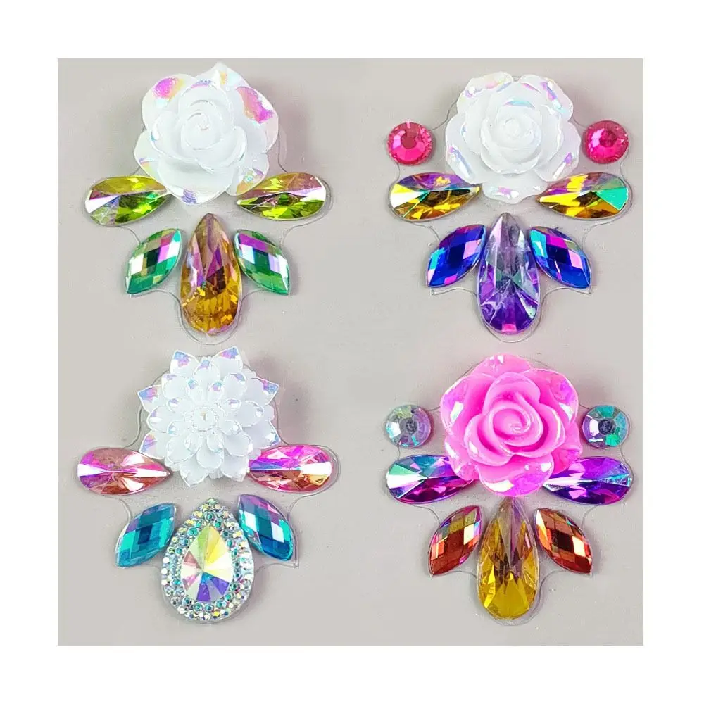

Adhesive Makeup Diamond Sticker 3D Crystal Diamond Mask Crystal Gems Tattoo Glitter Temporary Rhinestone Tattoo Stage
