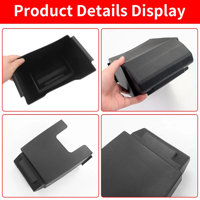 صينية تنظيم وحدة التحكم الخلفية (لـ 2023-2025 Toyota Alphard/Vellfire 40 Series) TPE سجادة ضد الإنزلاق صندوق مسند الذراع ملحقات مقاومة للغبار