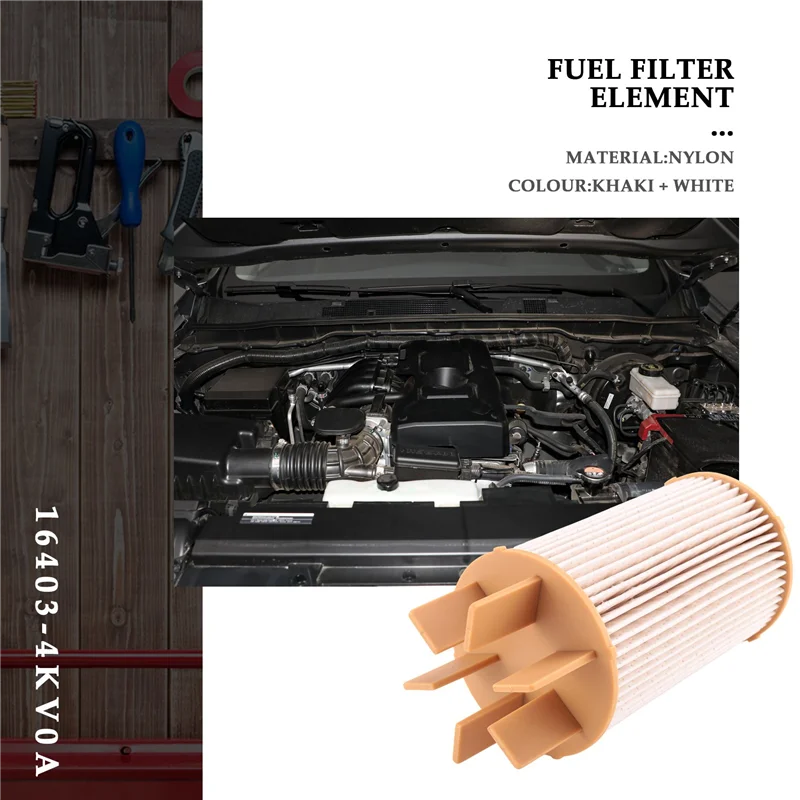 AY03-مرشح الوقود رقم الجزء 16403-4KV0A عناصر فلتر الوقود فاصل مياه الوقود لنيسان نافارا Np300