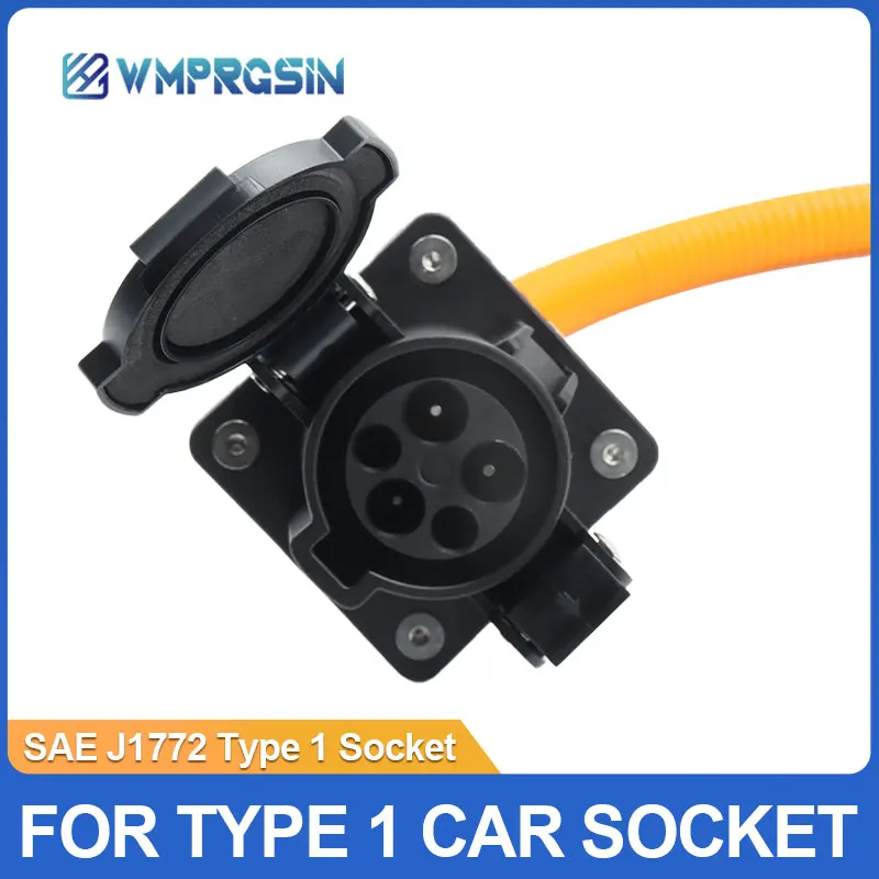 16A/32A/40A/50A/80A Adapter US Standard SAE J1772 Type 1 Charger Socket Plug Connector Adaptor Electric Vehicle Charging Socket