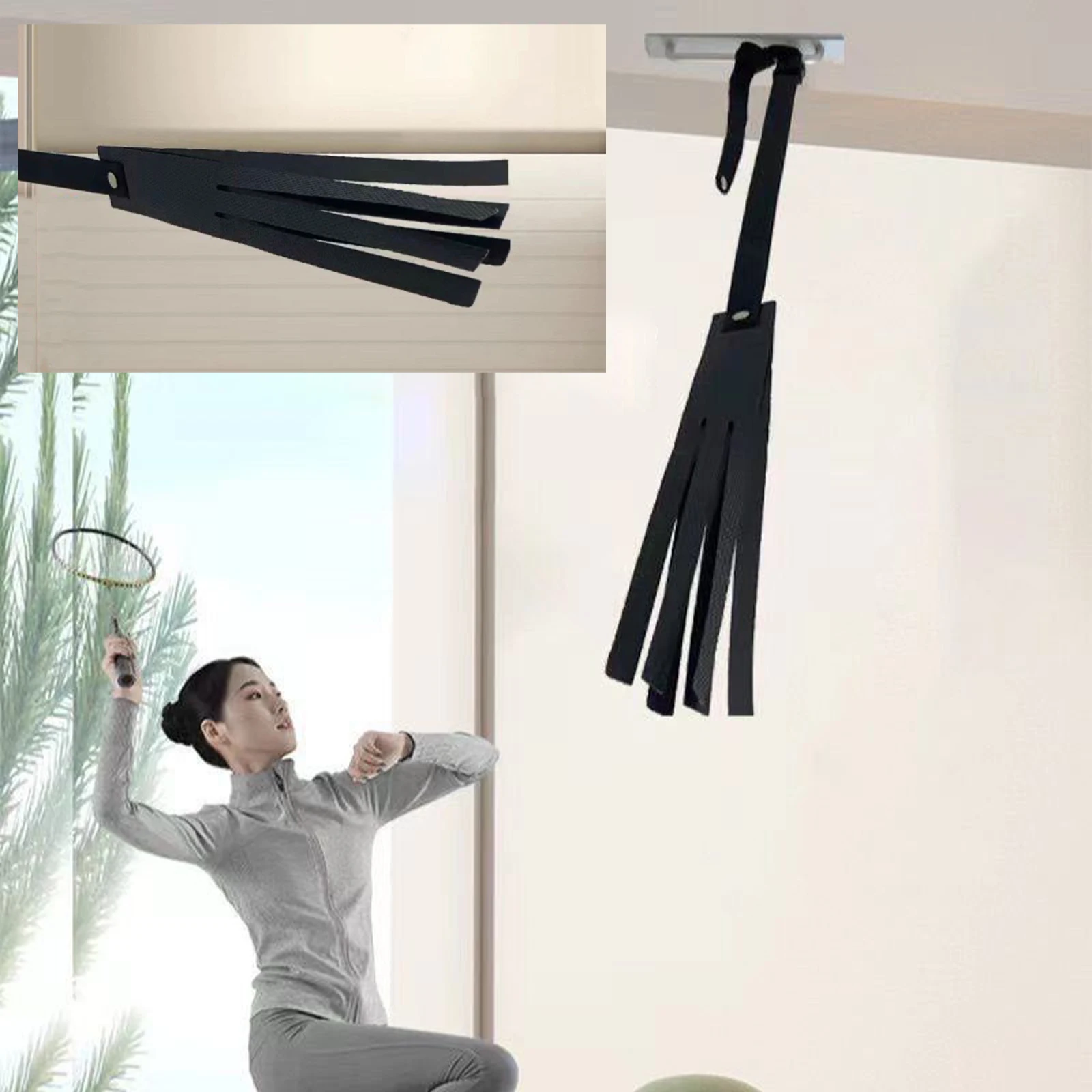 バドミントントレーナー バドミントントレーニングデバイス ポータブル 壁掛け シングルプレーヤー 練習トレーニングデバイス 大人 子供用