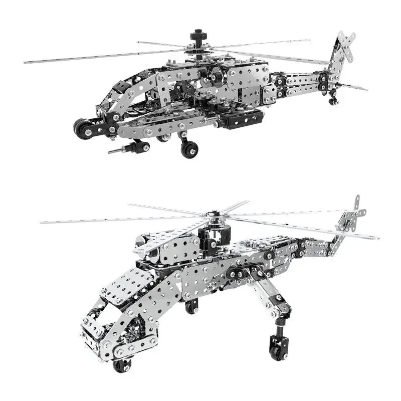 Kinder DIY Metall 3D Montage Bausteine Flugzeug Kriegsschiff Modell Schraube Mutter Metall Spielzeug Erwachsene Hohe Schwierige Puzzle