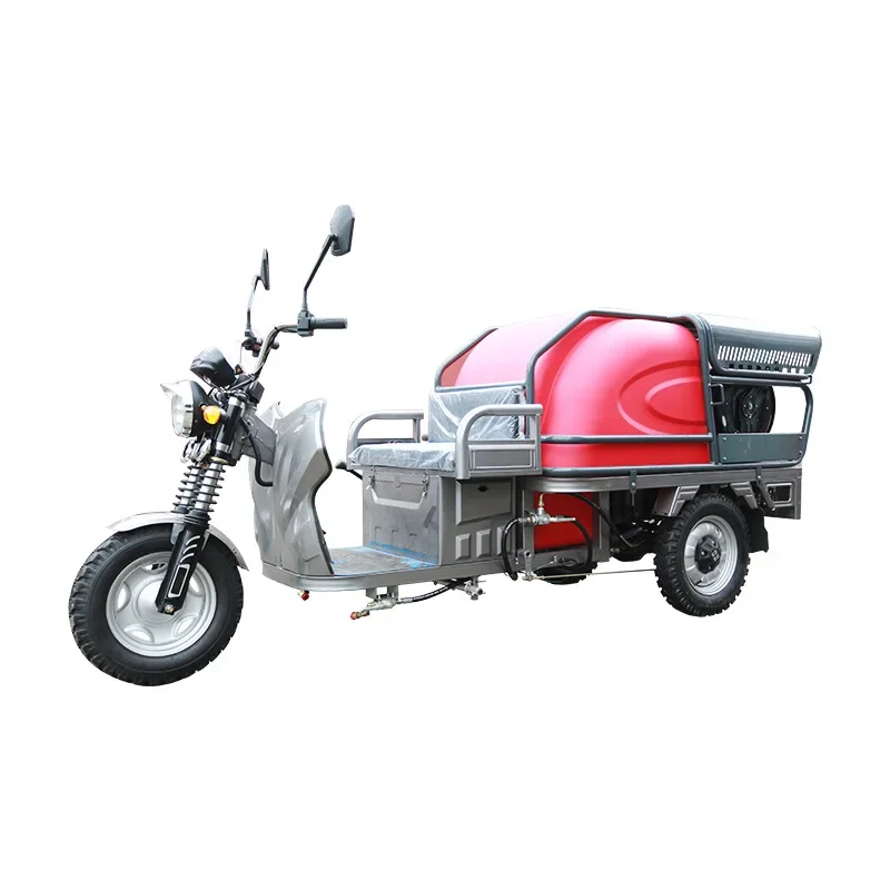 Industrial high pressure cleaning machine Vehicle-mounted three-wheel washing vehicle Property community high pressure