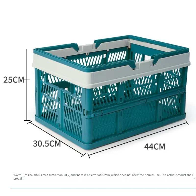 Large Capacity Foldabl Storage Basket Portable Shopping Basket Household Closet Clothes Toys Fruits Vegetables Organizer