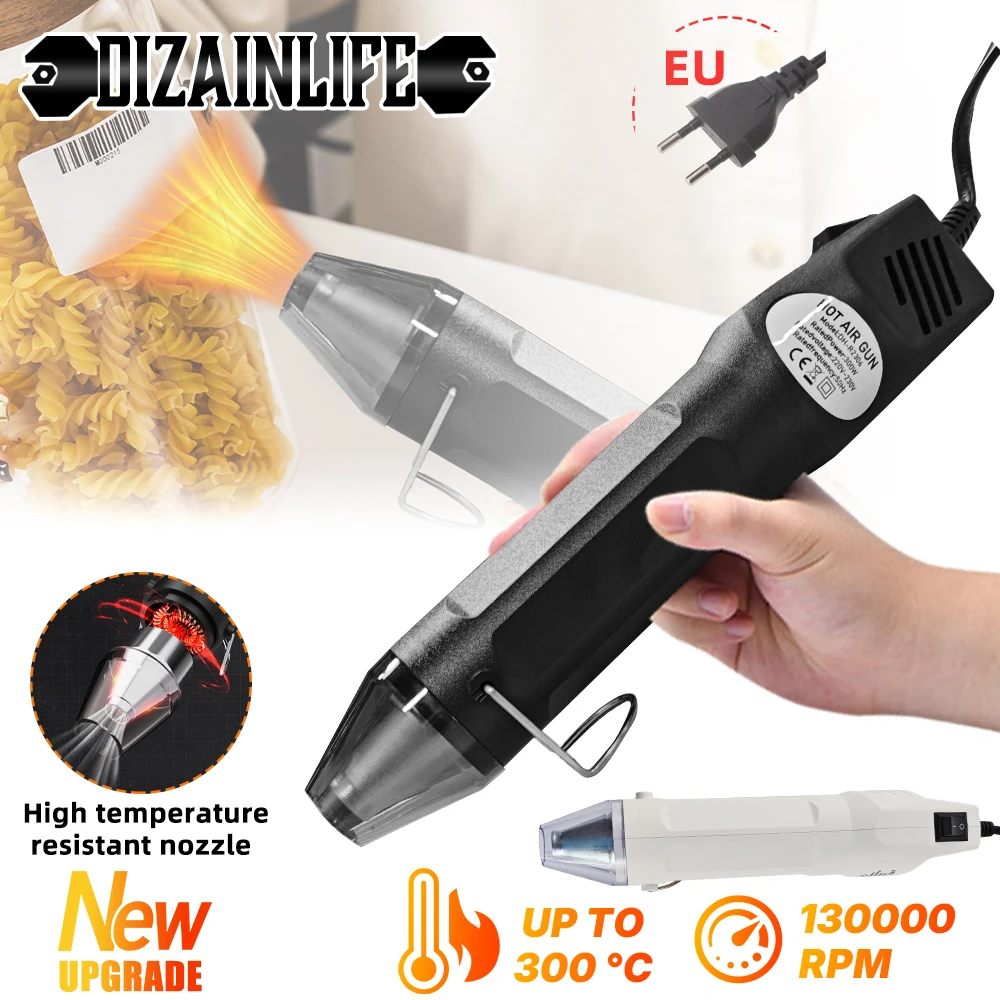 

300 °C Hot Air Gun Soldering Temperature Blower Gun DIY Crafts Electric Power Hot Dryer Mini Heat Gun for Shrink Tubing Car Wrap