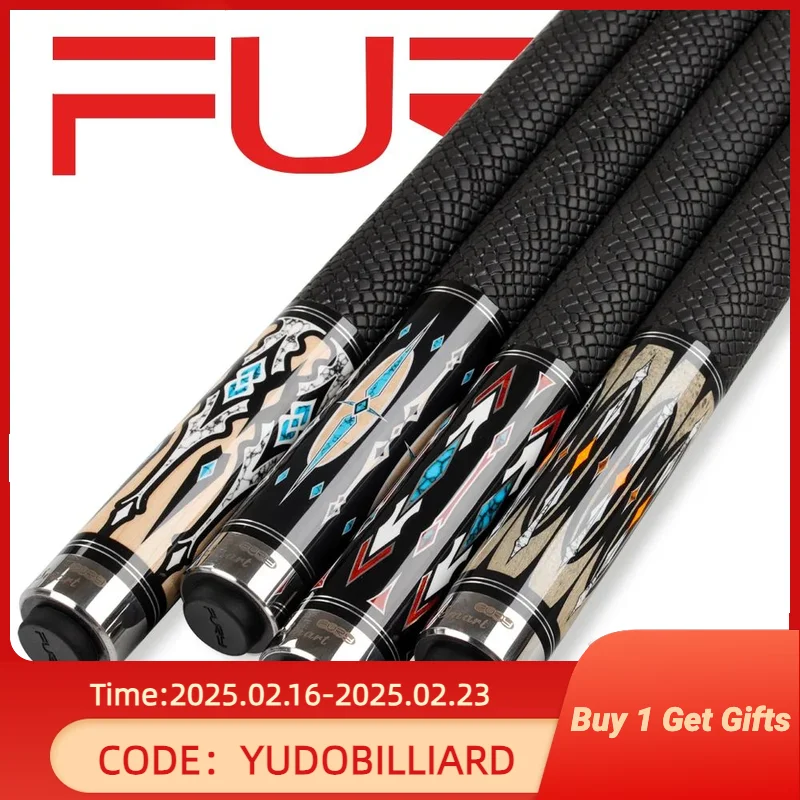 FURY DX-1/4 Pool Cue 12.5mm Tiger Tip HT2 Maple Shaft XTC Ferrule Quick Joint Billiards Handmade Piano Paint Grip Play Stick Kit