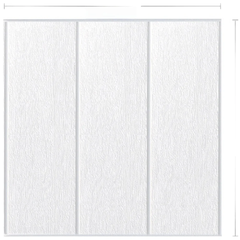 Removable 3D Wood Pattern Wall Stickers Self Waterproof Foam Decals for Indoor Decor Living Room Bedroom Study 35x35cm