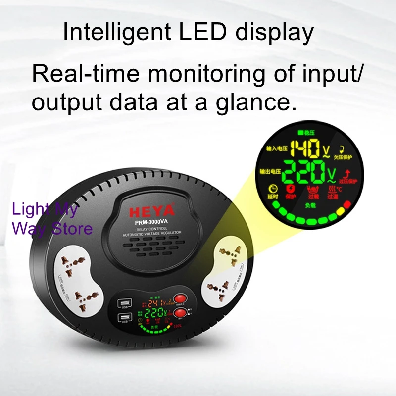 

Power regulator 3KVA air conditioner automatic 3KW voltage regulator single-phase 220V to 110V transformer