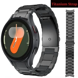 Titanium Metal Strap For Samsung Galaxy Watch 6 Classic 47mm 46mm 43mm Pro 45mm Light Bracelet Belt Watch 7/6/5/4 44mm 40mm Band