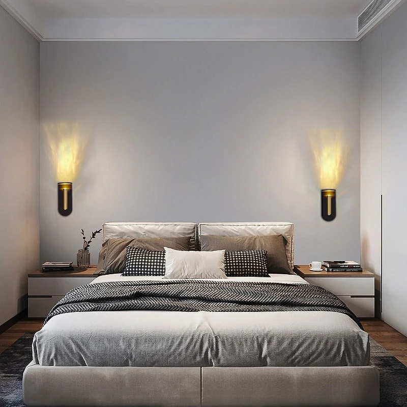 Contemporary Designers LED Wall Lamps Bedroom Bedhead Hotel LED Wall Sconces Living Room Corridor Homestay Background Fixtures