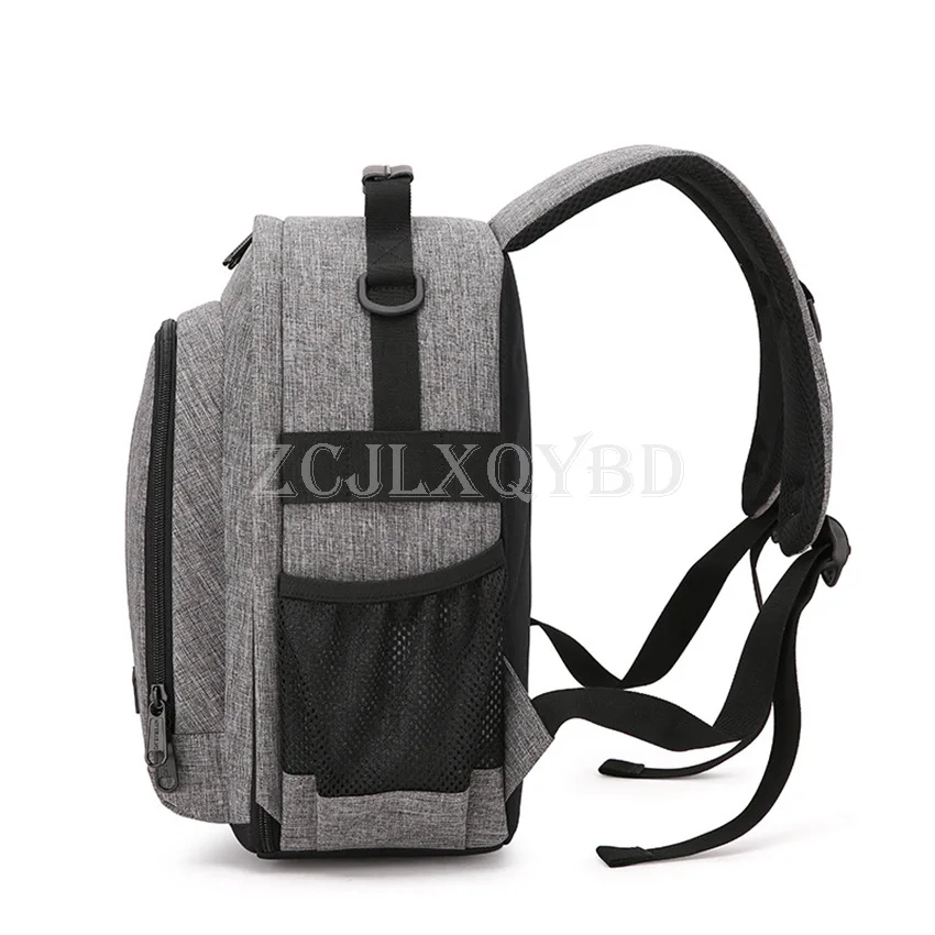 حقيبة ظهر مضادة للماء لكاميرا الصور وأكتاف فيديو حقيبة ثلاثية مبطنة ناعمة مع غطاء للمطر للرجال والنساء لكاميرات Canon Nikon DSLR