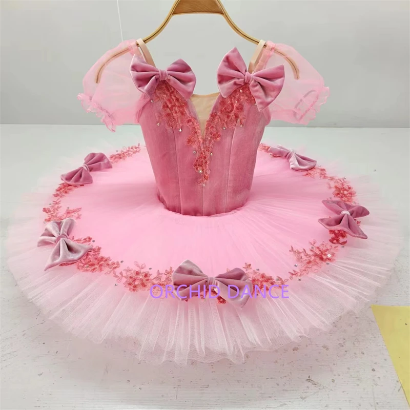 Professional 12 Layers Custom Size Kids Girls Women Adult The Female Celestial Performance Wear Pink Fairy Ballet Tutu Costumes