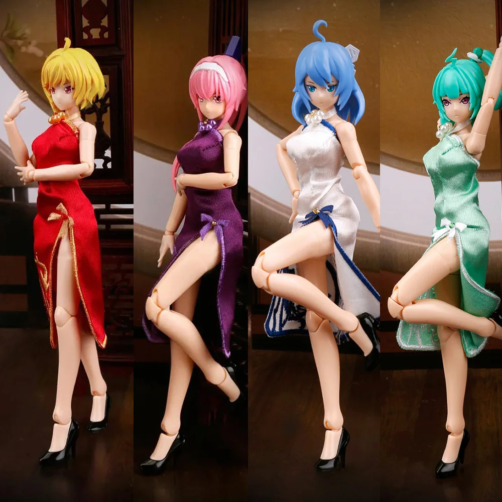 ATK GIRL 1/12 Scale Sexy Female Cheongsam Dress Exchangeable Breast Body Model for 6 inches Action Figure