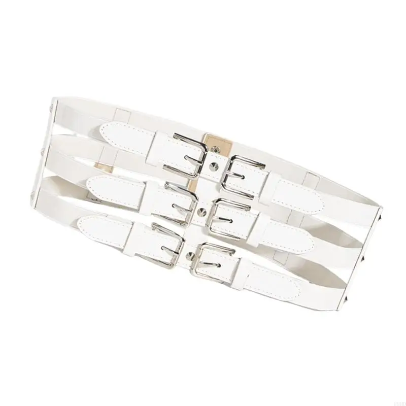 39BD ウエストコルセットベルト弾性ウエストバンドウエスト整形ベルトクールなウエストストラップ装飾ドレスニッパーさまざまな機会に