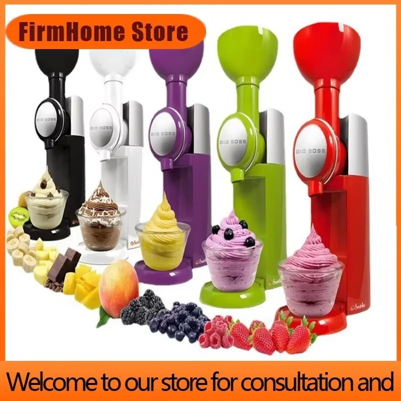 FirmHome StoreHousehold Kitchen Ice Cream Machine DIY Making Fruit Cone Frozen Dessert Maker Homemade Summer Heat Relief Popsicl