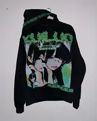 Harajuku Casual Grunge Hip Hop Streetwear Sweatshirt Restricted Hoodies Women Tops Goth Oversize Hoodie Men Clothing Y2k Clothes