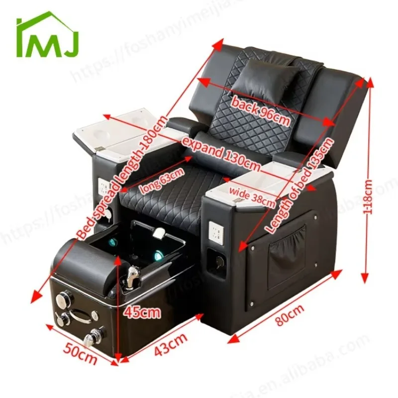 Salon Furniture Nail Foot Massage Spa Multi-function Electric Massage Pedicur Chair