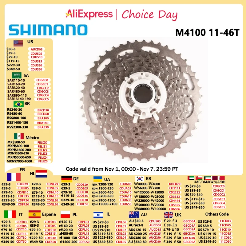 Shimano deore volante para bicicleta, volante de 11-25t 12-28t 11-32t 11-34t m4100 m6000 tiagra hg500 hg50 5700 10 velocidades