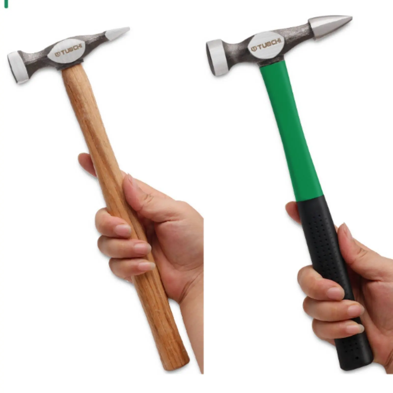7 Pieces Auto Body Hammer Set Wood Handle Panel Beating Tool Kit Damage Repair Hammer Set Heavy Duty Sheet Metal Shaping Kit view 3