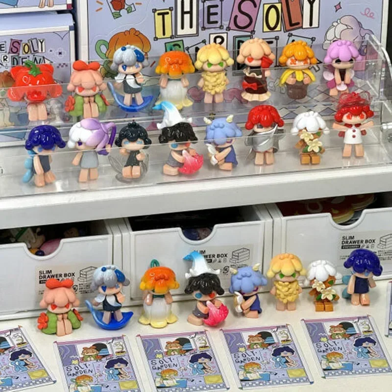 Heyone-SOLY-MINI Blind Box Toys, Personalidade Completa, Série Grânulo Adorável 2, Figurinhas Anime, Bonecas de Mesa, Modelo Meninas Presente