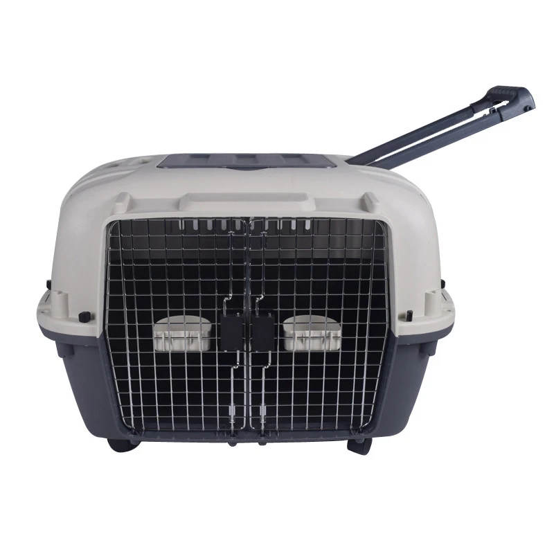 Super Large Space Pet Activity Cage ABS Pet Aviation Consignment Box Double Opening Door Cat Dog Outdoor Carrier Tool