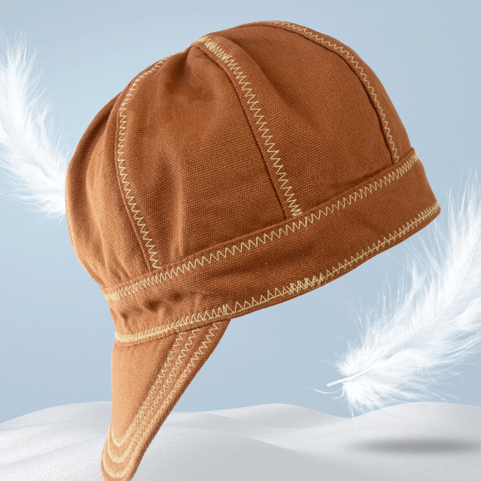 Flame Resistant Heat-Insulating Welding Cap Breathable Duty Work Cap for Welders Electricians Gas Station Workers Baseball Style view 4
