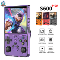 Open Source S600 Retro Handheld Video Game Console  Linux System 4.0 Inch IPS Screen Portable Game Player 18000+ Games Gift