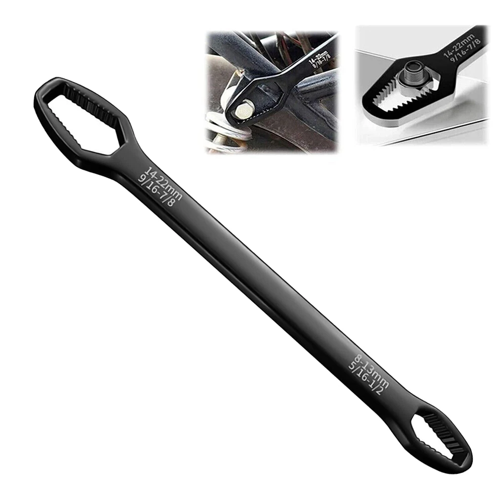 Torx Repair Tools Wrench Double Head Adjustable Replacement 10.43 Inch 8-22mm 9/16-7/8 Inch & 5/16-1/2 Inch 1piece