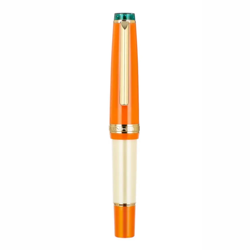 

Luxury Portable Mini Fountain Pen Extra Fine Nib Acrylic Pocket Writing Pen Gold Trim 0.38/0.5mm Ink Pens Office School Supplies