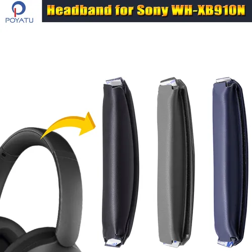 Imagen 2 del producto WHXB910N diadema y almohadillas para auriculares Sony WH-XB910N diadema de repuesto funda de cojín para oreja almohadilla WH XB910 diadema