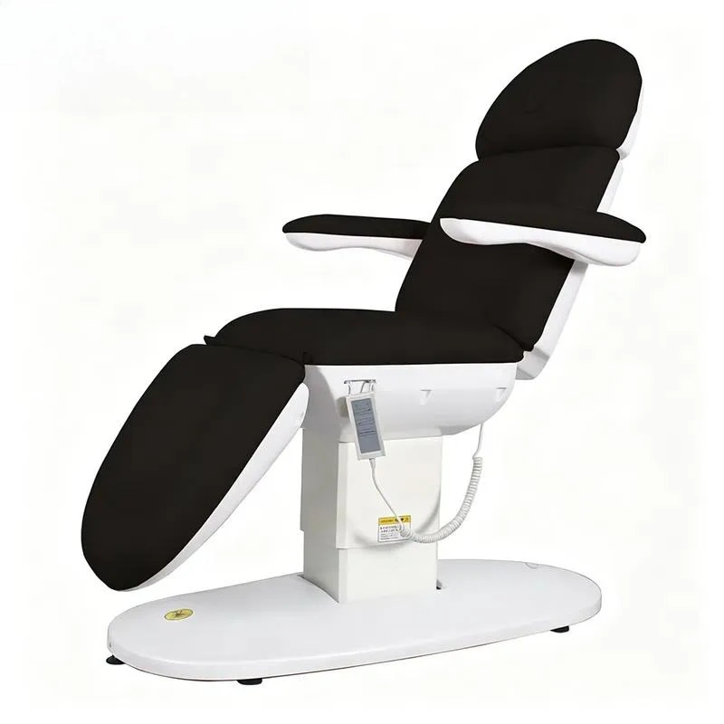 Luxury Electric Massage Bed 3/4 Motor PU Leather Foldable High Density Foam Modern Armrest Beauty Salon Furniture