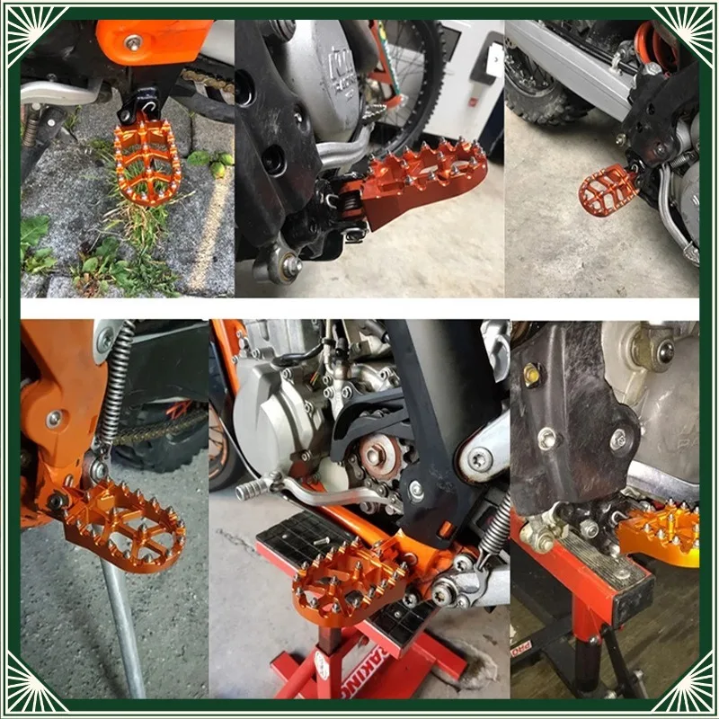 

Off-road motorcycle pedal SX125/250 SXF/XCF/250/350/450 modified CNC aluminum alloy pedal