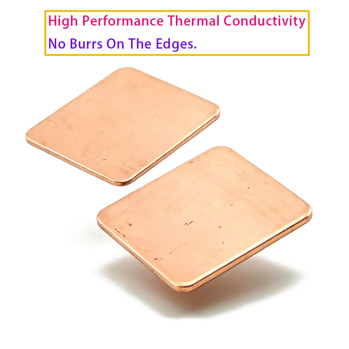 0.1mm 0.3mm 0.4mm 0.5mm 0.6mm 0.8mm 1.2mm 1.5mm 2mm Pure Copper Gasket Heat Dissipation Pad for CPU Laptops