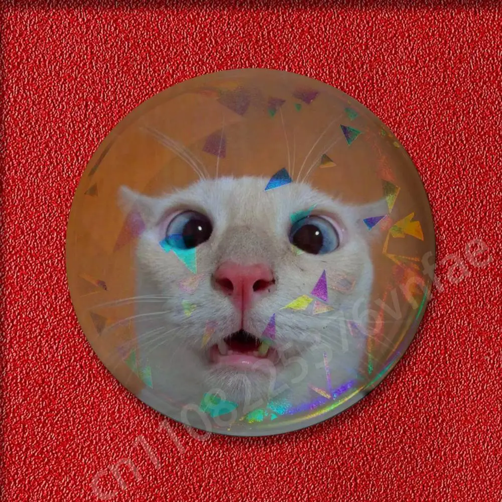 고양이 애완동물 귀여운 재미있는 배지 25mm 32mm 44mm 58mm 75mm 원형 핀 브로치 장식품 기념품 코스프레 선물