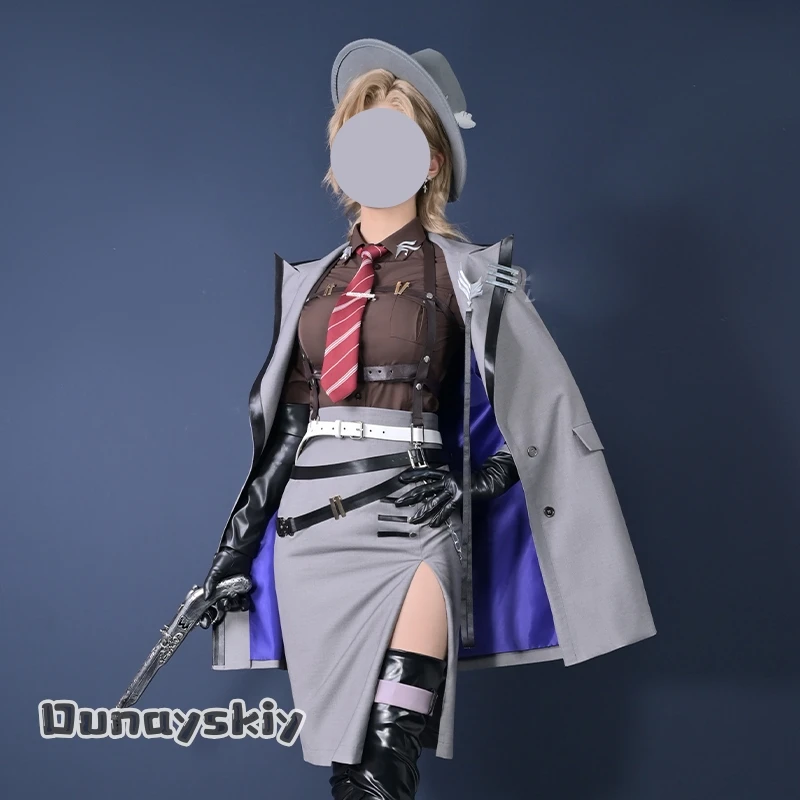 لعبة الطريق إلى أي مكان لانجلي تأثيري حلي السترة مثير الموظفين تنورة موحدة لانغلي لعب الأدوار هالوين تمويه للنساء البالغات